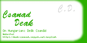 csanad deak business card